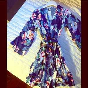 YUMI KIM Floral Wrap Dress